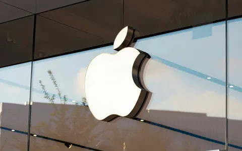 apple on building